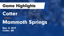 Cotter  vs Mammoth Springs Game Highlights - Nov. 8, 2019
