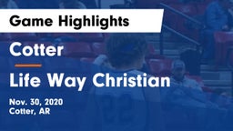 Cotter  vs Life Way Christian Game Highlights - Nov. 30, 2020