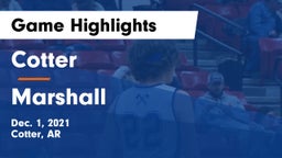 Cotter  vs Marshall Game Highlights - Dec. 1, 2021