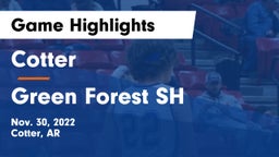 Cotter  vs Green Forest SH Game Highlights - Nov. 30, 2022