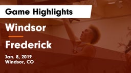 Windsor  vs Frederick  Game Highlights - Jan. 8, 2019