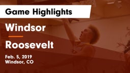 Windsor  vs Roosevelt  Game Highlights - Feb. 5, 2019