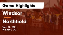 Windsor  vs Northfield  Game Highlights - Jan. 29, 2021