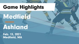 Medfield  vs Ashland  Game Highlights - Feb. 13, 2021