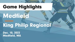 Medfield  vs King Philip Regional  Game Highlights - Dec. 10, 2022