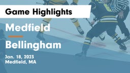 Medfield  vs Bellingham  Game Highlights - Jan. 18, 2023