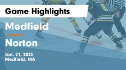 Medfield  vs Norton  Game Highlights - Jan. 21, 2023
