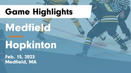 Medfield  vs Hopkinton  Game Highlights - Feb. 15, 2023