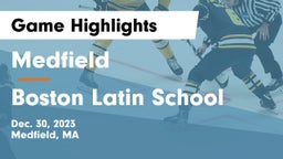 Medfield  vs Boston Latin School Game Highlights - Dec. 30, 2023