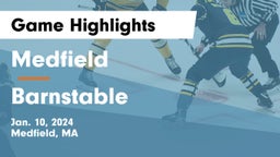 Medfield  vs Barnstable  Game Highlights - Jan. 10, 2024