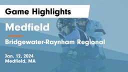 Medfield  vs Bridgewater-Raynham Regional  Game Highlights - Jan. 12, 2024
