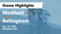 Medfield  vs Bellingham  Game Highlights - Jan. 15, 2024