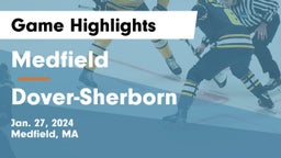 Medfield  vs Dover-Sherborn  Game Highlights - Jan. 27, 2024