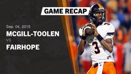 Recap: McGill-Toolen  vs. Fairhope  2015