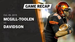 Recap: McGill-Toolen  vs. Davidson 2015