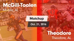 Matchup: McGill-Toolen High vs. Theodore  2016