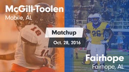 Matchup: McGill-Toolen High vs. Fairhope  2016