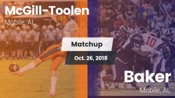 Matchup: McGill-Toolen High vs. Baker  2018