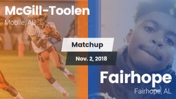 Matchup: McGill-Toolen High vs. Fairhope  2018