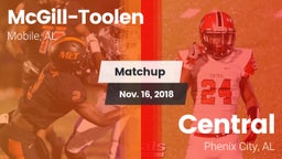Matchup: McGill-Toolen High vs. Central  2018