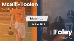 Matchup: McGill-Toolen High vs. Foley  2019