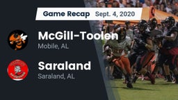 Recap: McGill-Toolen  vs. Saraland  2020