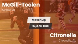 Matchup: McGill-Toolen High vs. Citronelle  2020