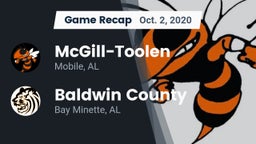 Recap: McGill-Toolen  vs. Baldwin County  2020