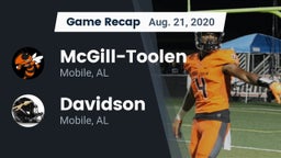 Recap: McGill-Toolen  vs. Davidson  2020