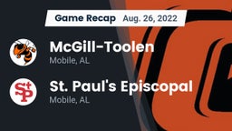Recap: McGill-Toolen  vs. St. Paul's Episcopal  2022