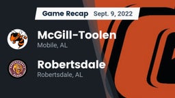 Recap: McGill-Toolen  vs. Robertsdale  2022