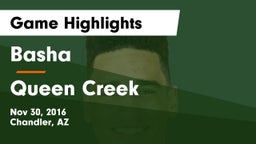 Basha  vs Queen Creek  Game Highlights - Nov 30, 2016