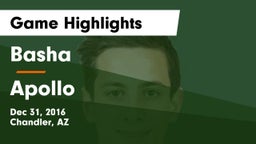 Basha  vs Apollo  Game Highlights - Dec 31, 2016