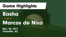 Basha  vs Marcos de Niza  Game Highlights - Nov. 20, 2017