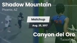 Matchup: Shadow Mountain vs. Canyon del Oro  2017