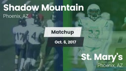 Matchup: Shadow Mountain vs. St. Mary's  2017