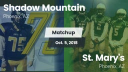 Matchup: Shadow Mountain vs. St. Mary's  2018
