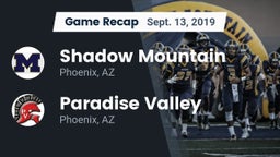 Recap: Shadow Mountain  vs. Paradise Valley  2019