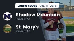 Recap: Shadow Mountain  vs. St. Mary's  2019