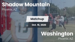 Matchup: Shadow Mountain vs. Washington  2020