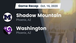 Recap: Shadow Mountain  vs. Washington  2020