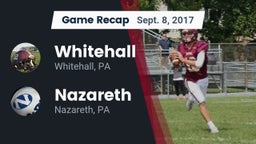Recap: Whitehall  vs. Nazareth  2017