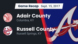 Recap: Adair County  vs. Russell County  2017
