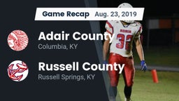 Recap: Adair County  vs. Russell County  2019
