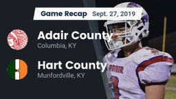Recap: Adair County  vs. Hart County  2019