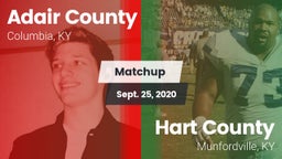 Matchup: Adair County High vs. Hart County  2020