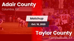 Matchup: Adair County High vs. Taylor County  2020