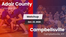 Matchup: Adair County High vs. Campbellsville  2020