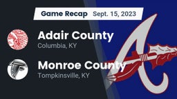 Recap: Adair County  vs. Monroe County  2023