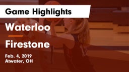 Waterloo  vs Firestone  Game Highlights - Feb. 4, 2019
